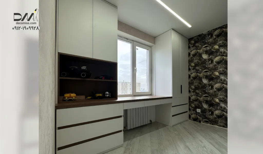 کابینت اجرا شده در اتاق در اسلامشهر